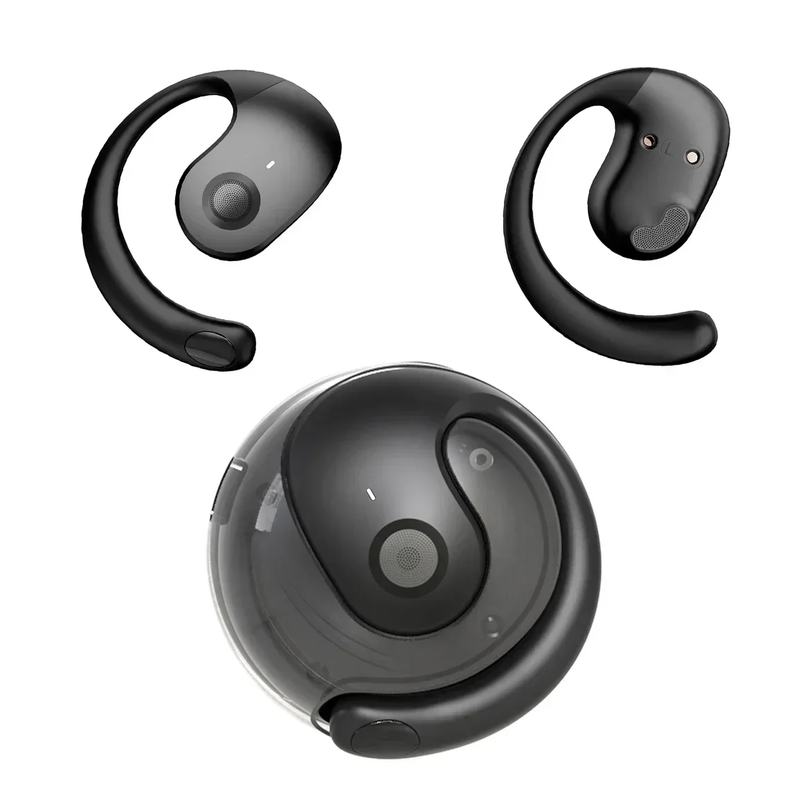 Headphones - Headset TWS Transparente Bluetooth Com Display