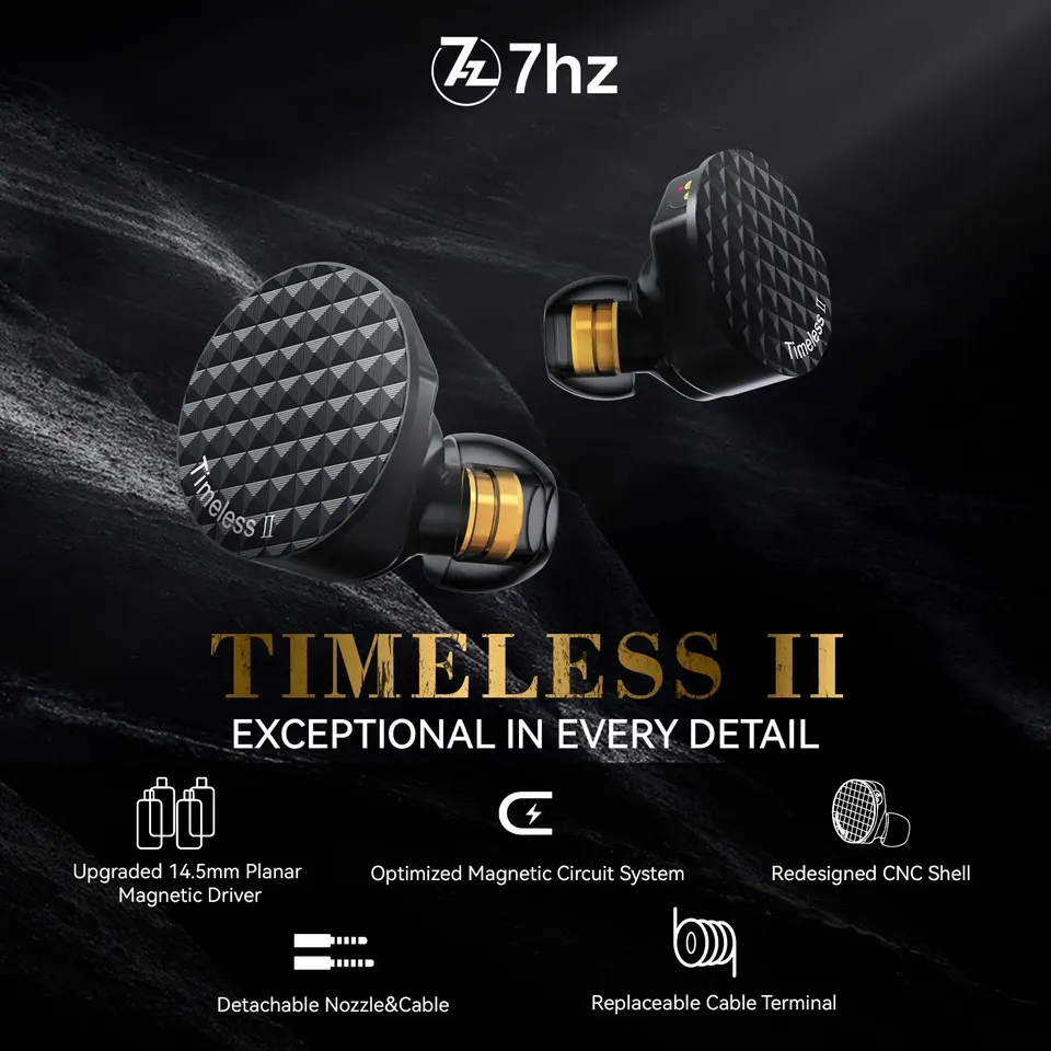 7Hz Timeless II Earphones Upgr - Planar Magnetic Iem Earphones 评论和价格