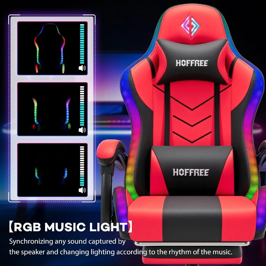 RGB Gaming Chair with Speakers - Speakers 评论和价格