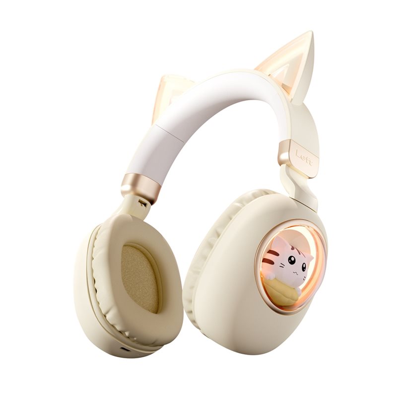 Foldable Bluetooth 5.3 Wireles - Cat Ear Bluetooth Headset Led 评论和价格