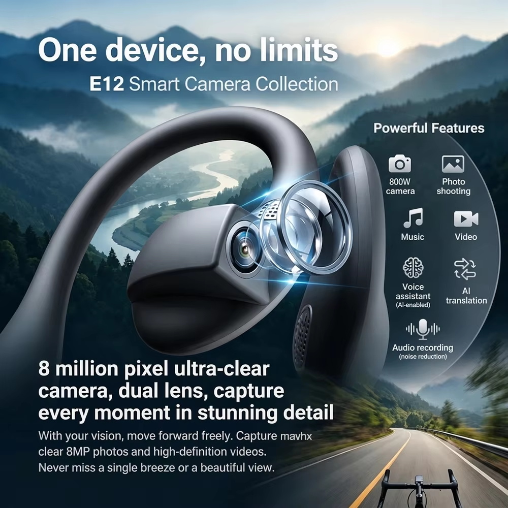 E12 Ear Hook Bone Conduction H - Bone Conduction Running Headphones 评论和价格