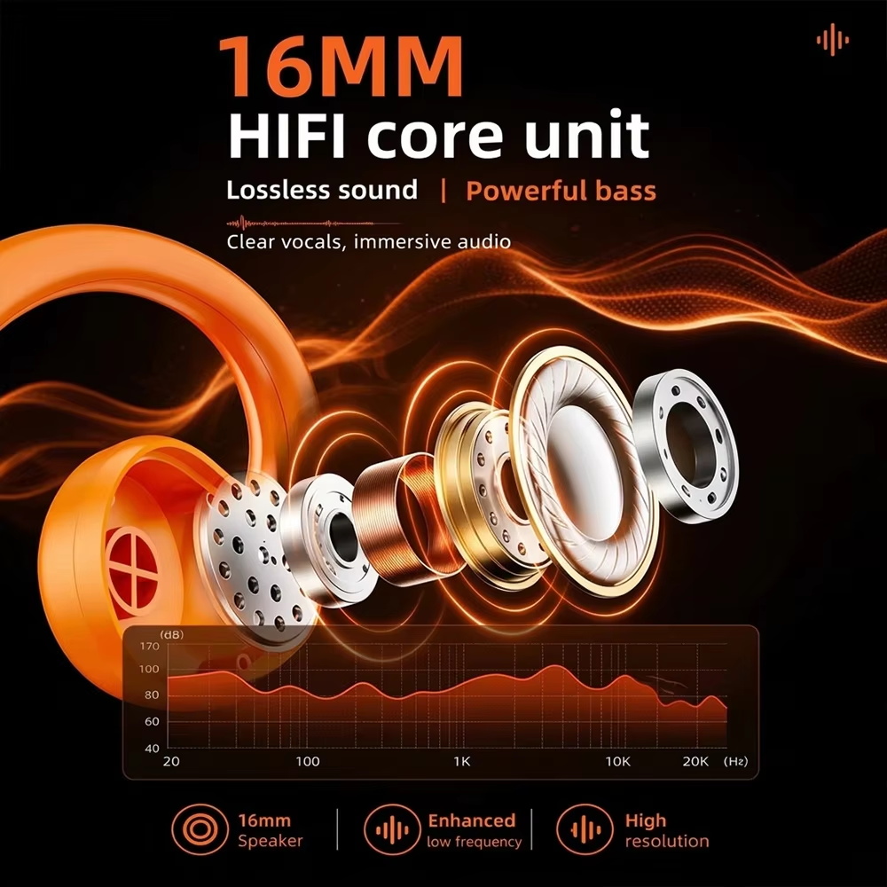 E12 Ear Hook Bone Conduction H - Bone Conduction Running Headphones 评论和价格