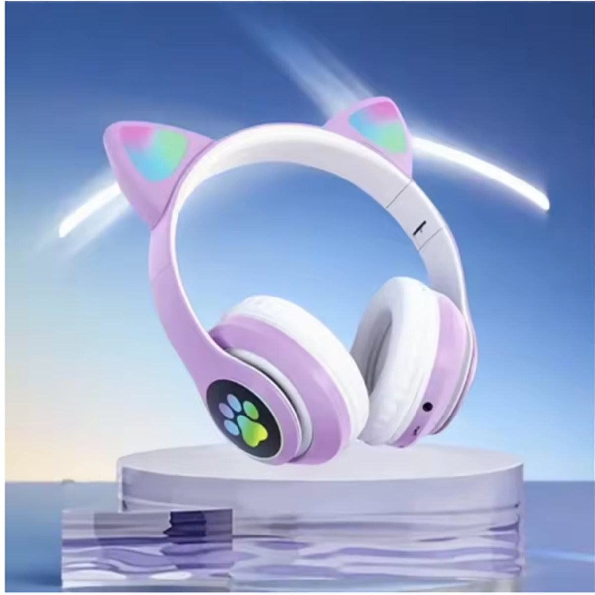 DT[Set of ]D1585-Cute Cat Ear  - Cat Ear Bluetooth Headset Led 评论和价格