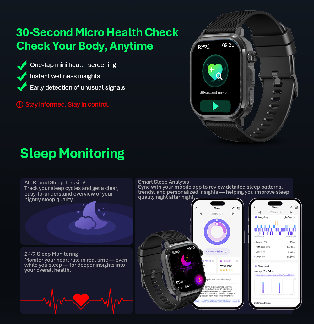 VALDUS CARDIGO Men Women ECG H - Smartwatches 评论和价格