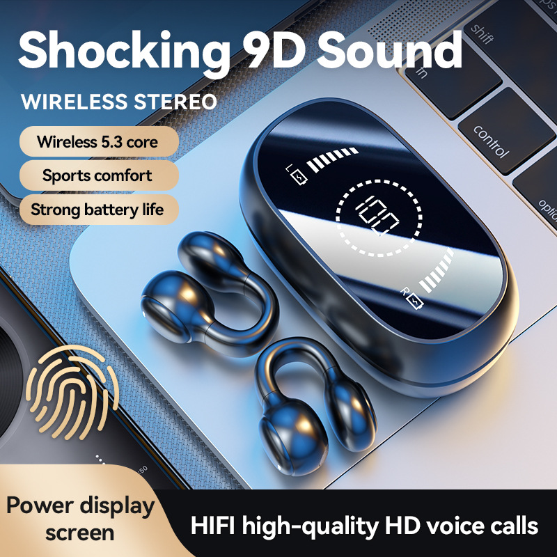 Bone Conduction Earphones Blue - Bone Conduction Running Headphones 评论和价格