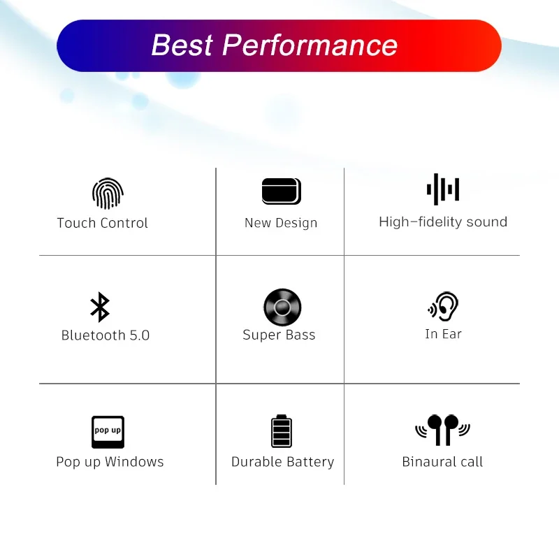 Bluetooth 5.3 New Air Por 5 Wi - Headphones 评论和价格