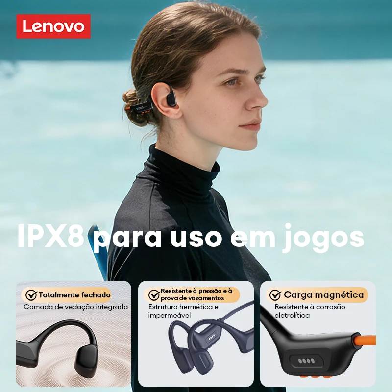Lenovo S106 IPX8 Waterproof Bo - Type C Wired Earphones With Mic 评论和价格