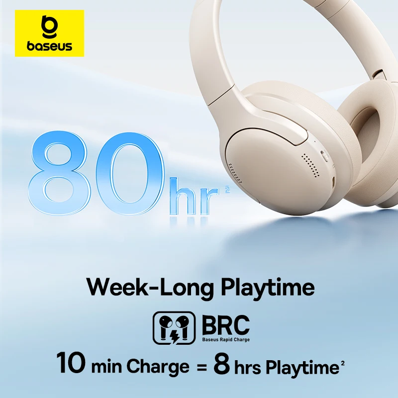Baseus Wireless Headphones Blu - Anc Wireless Over Ear Headphones 评论和价格