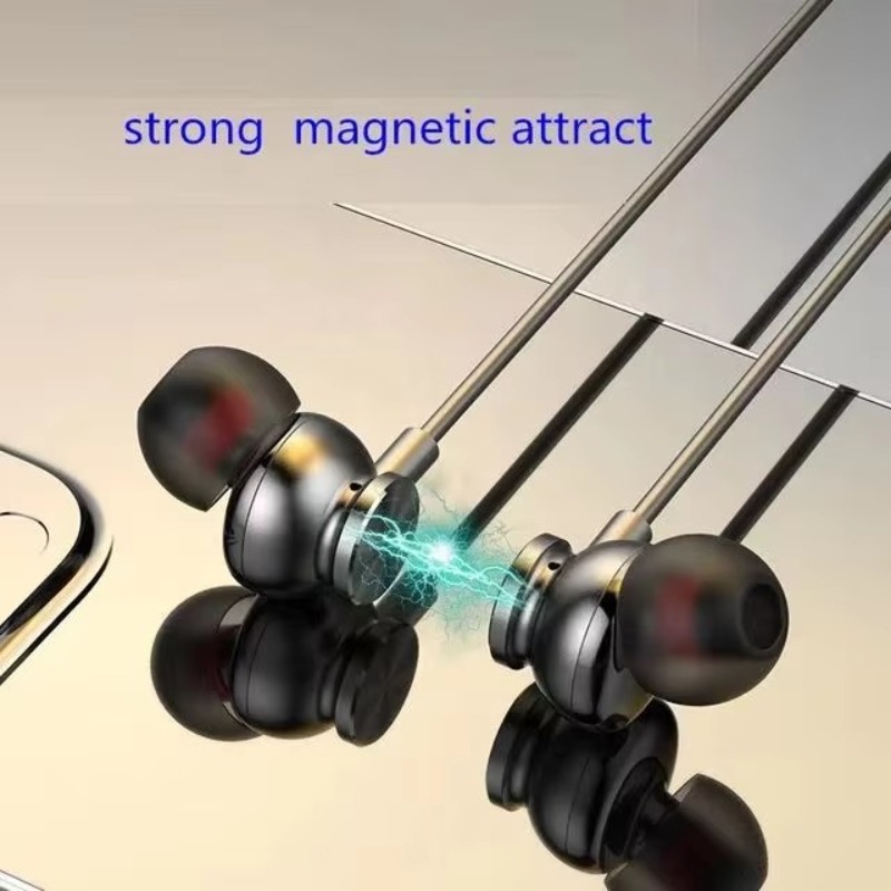 Led Battery Display Type-c Cha - Magnetic Neckband Sports Earphones 评论和价格